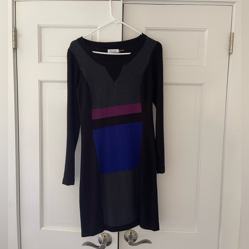 Calvin Klein dress with block print